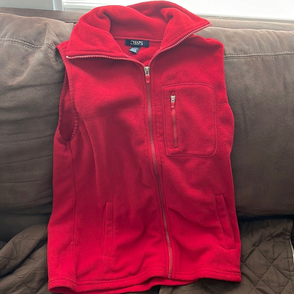 Red chaps vest